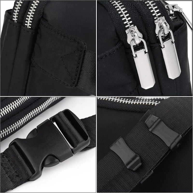 UTO Fanny Pack for Women Crossbody Trendy Fashion Belt Purse Chest Waist Hip Bumbag for Outdoor Shopping Travel Hiking - Image 4